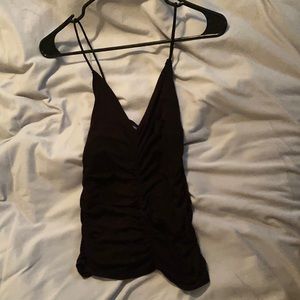 Black Fashion Tank Top (size: S)